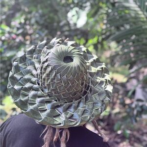 Hawaiian Handwoven Green Leaf Hat